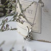 Wholesale Jewelry Rabbit Pendant Titanium Steel Necklace Nihaojewelry sku image 1