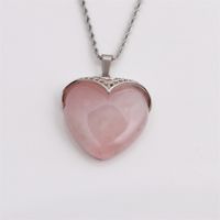 Opal Heart-shaped Pendant Korean Style Necklace Wholesale Jewelry Nihaojewelry sku image 1