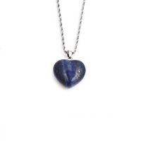 Natural Stone Peach Heart Pendant Fashion Necklaces Wholesale Jewelry Nihaojewelry sku image 1
