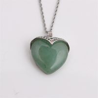 Opal Heart-shaped Pendant Korean Style Necklace Wholesale Jewelry Nihaojewelry sku image 2