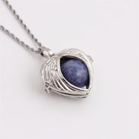 Crystal Stone Heart-shaped Pendant Simple Necklace Wholesale Jewelry Nihaojewelry sku image 3
