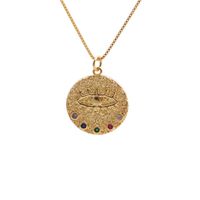 Copper Zircon Demon Eye Fashion Necklace Wholesale Jewelry Nihaojewelry sku image 4