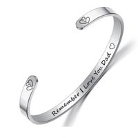 Wholesale Jewelry Stainless Steel C-shaped Lettering Bracelet Nihaojewelry sku image 3