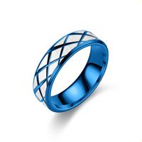 Wholesale Jewelry Stainless Steel Plaid Ring Nihaojewelry sku image 1