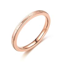 Wholesale Simple Titanium Steel Frosted Fine Ring Nihaojewelry sku image 18