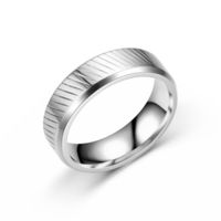 Wholesale Fashion Wave Pattern Stainless Steel Couple Rings Nihaojewelry sku image 5