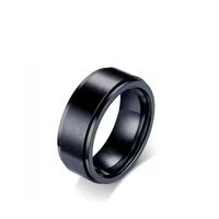 Wholesale Jewelry Rotatable Titanium Steel Double-layer Ring Nihaojewelry sku image 2