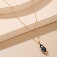 Wholesale Jewelry Black Drop-shaped Pendant Necklace Nihaojewelry main image 1