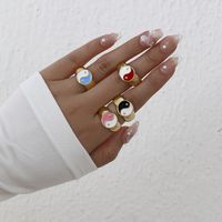 Alloy Gossip Multicolor Retro Ring Wholesale Jewelry Nihaojewelry main image 3