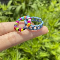 Wholesale Jewelry Color Rice Bead Alloy Ring Set Nihaojewelry main image 3