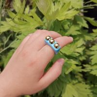 Heart-shaped Irregular Multicolor Acrylic Ring Wholesale Jewelry Nihaojewelry sku image 6