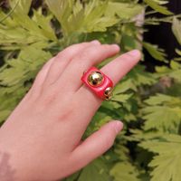 Heart-shaped Irregular Multicolor Acrylic Ring Wholesale Jewelry Nihaojewelry sku image 8