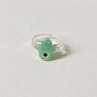 Cute Single-eyed Alien Multi-color Resin Ring Wholesale Jewelry Nihaojewelry sku image 1