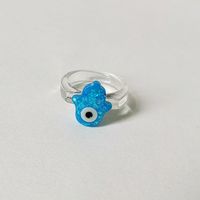 Lindo Anillo De Resina Multicolor Alienígena De Un Solo Ojo Joyería Al Por Mayor Nihaojewelry sku image 3