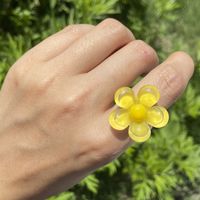 Wholesale Jewelry Acrylic Flower Three-dimensional Ring Nihaojewelry sku image 2