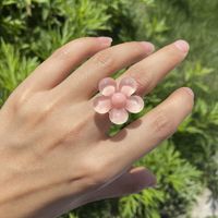 Wholesale Jewelry Acrylic Flower Three-dimensional Ring Nihaojewelry sku image 4