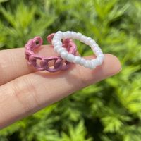 Wholesale Jewelry Color Rice Bead Alloy Ring Set Nihaojewelry sku image 5