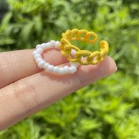 Wholesale Jewelry Color Rice Bead Alloy Ring Set Nihaojewelry sku image 6