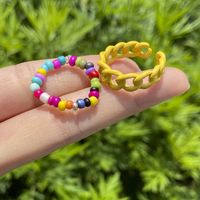 Wholesale Jewelry Color Rice Bead Alloy Ring Set Nihaojewelry sku image 11