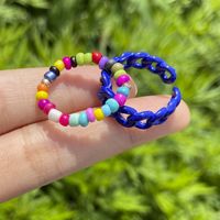 Wholesale Jewelry Color Rice Bead Alloy Ring Set Nihaojewelry sku image 12