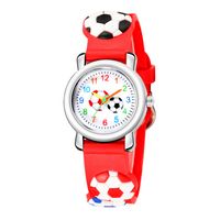 Wholesale Cartoon Watch 3d Embossed Football Pattern Children's Watch Hello Jewelry main image 4