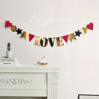 Wholesale Letter Love Pull Flag Atmosphere Layout Supplies Nihaojewelry main image 1