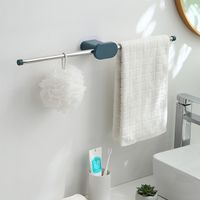 Wholesale Punch-free Toilet Wall-mounted Stainless Steel Foldable Towel Rack Nihaojewelry main image 3