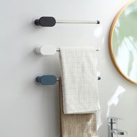 Wholesale Punch-free Toilet Wall-mounted Stainless Steel Foldable Towel Rack Nihaojewelry main image 6