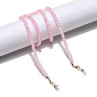 Großhandel Mode Geknackt Rosa Perlen Brillenkette Nihaojewelry main image 4