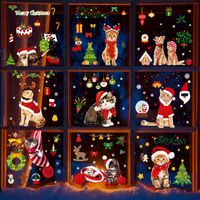 Wholesale Cartoon Christmas Pattern Window Wall Stickers Nihaojewelry main image 1