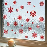 New Htjd2303 Snowflake Gold-sprinkling Christmas Glass Window Commercial Wall Decoration Electrostatic Wall Stickers main image 6