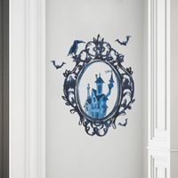 New Mirror Crow Castle Halloween Atmosphere Glazing Plate Glass Decorative Wall Sticker Self-adhesive main image 1