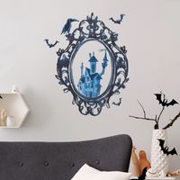 New Mirror Crow Castle Halloween Atmosphere Glazing Plate Glass Decorative Wall Sticker Self-adhesive main image 5