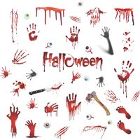 ¡venta Al Por Mayor! Pegatina De Pared Con Estampado De Huellas De Huellas De Halloween Nihaojewelry main image 6