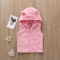 Children's Autumn And Winter Clothes Fashionable Solid Color Infant Hooded Coat Baby Zip-up Shirt Children's Clothing main image 1