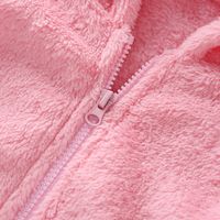 Children's Autumn And Winter Clothes Fashionable Solid Color Infant Hooded Coat Baby Zip-up Shirt Children's Clothing main image 4