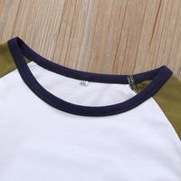 Wholesale Children's Color Matching Long-sleeved T-shirt Nihaojewelry main image 3