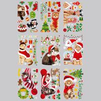 Wholesale Cartoon Christmas Pattern Window Wall Stickers Nihaojewelry sku image 1