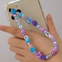 Wholesale Acrylic Heart Fruit Star Striped Mixed Color Beads Mobile Phone Lanyard Nihaojewelry sku image 4