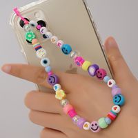 Wholesale Acrylic Heart Fruit Star Striped Mixed Color Beads Mobile Phone Lanyard Nihaojewelry sku image 1