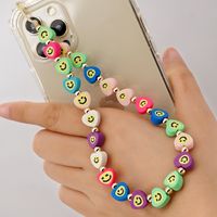 Ethnic Style 4mm Acrylic Golden Balls Mobile Phone Lanyard Color Matching Mixed Color Polymer Clay Cute Claw Anti-lost Mobile Phone Charm Women sku image 5