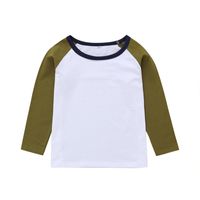 Wholesale Children's Color Matching Long-sleeved T-shirt Nihaojewelry sku image 1