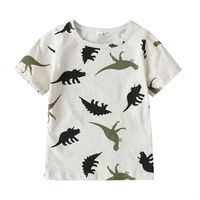 Wholesale Cartoon Dinosaur Short-sleeved Round Neck T-shirt Nihaojewelry sku image 1