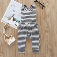 Wholesale Children's Clashing Color Striped Jumpsuit Nihaojewelry sku image 4