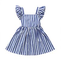 Summer Girl's Strap Skirt New Simple Baby Striped Dress Spot Princess Dress Foreign Trade sku image 1