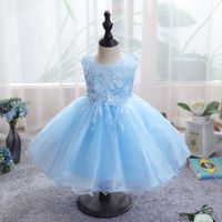 Wholesale Solid Color Sleeveless Children's Net Yarn Dress Nihaojewelry sku image 11