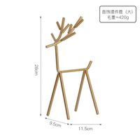 Cross-border New Products Iron Desktop Geometric Ornaments Home Decorations Deer Ornament Rack Necklace Stand Jewelry Storage Rack sku image 2