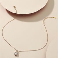 Großhandel Schmuck Vergoldete Quadratische Zirkonia Titan Stahl Halskette Nihaojewelry sku image 1