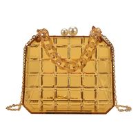 Wholesale Acrylic Jelly Color One-shoulder Messenger Small Square Bag Nihaojewelry main image 6