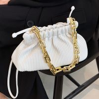 Unique Small Bag Women's Summer Versatile Messenger Bag 2021 New Trendy Fashion Shoulder Underarm Bag Pleated Bucket Bag main image 1